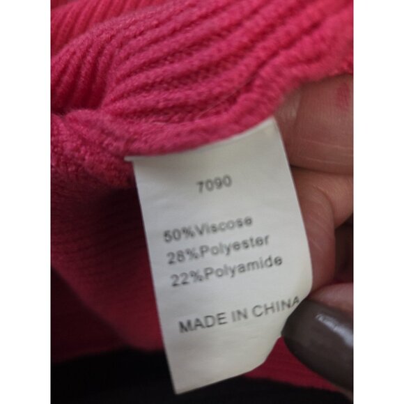 Pretty Garden Bodycon Maxi Tank Pullover Sweater Dress Large Pink Sleeveless - Picture 4 of 4